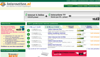 Screenshot internetten.nl